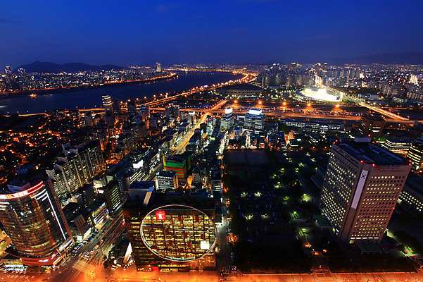 JPG 백그라운드 야경 조명 서울 한국 사람없음 야외 건물 빛 도시풍경 도시 한강 건축물 아시아 풍경 야간 랜드마크 파일형식 풍경_경치