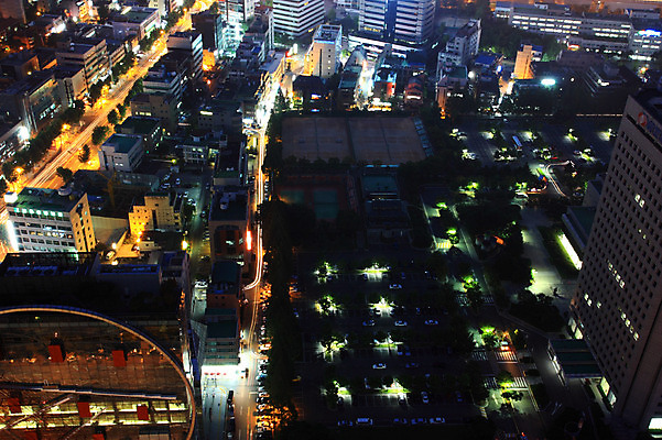 JPG 도로 백그라운드 야경 조명 한국 빌딩 사람없음 야외 건물 빛 하이앵글 도시풍경 도시 건축물 아시아 길 뷰포인트 교통시설 풍경 야간 파일형식 풍경_경치
