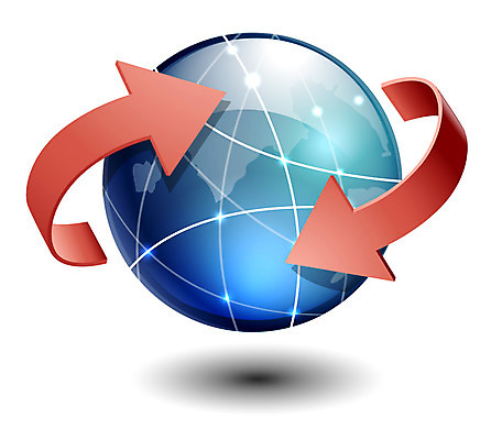 EPS 아이콘 화살표 지구 비즈니스 입체아이콘 사람없음 글로벌 비즈니스아이콘 교류 2D아이콘 입체 파일형식 벡터