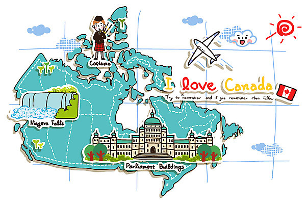 EPS 나무 식물 구름 건축물 커플 여자 남자 건축 나라 한쌍 여행 지도 캐나다 일러스트 항공교통 비행기 사랑 사람 20대 성인 두명 건물 관광지 태양 깃발 국기 전통의상 대륙 지도여행 나이아가라폭포 청년만 성인만 국내일러스트 자연요소 전통 감정 교통수단 북아메리카 관계 대중교통 청년 폭포 나이아가라 파일형식 벡터