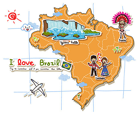 EPS 나무 식물 구름 커플 여자 남자 나라 한쌍 여행 지도 일러스트 항공교통 비행기 사랑 사람 20대 성인 두명 관광지 태양 폭포 깃발 국기 전통의상 대륙 지도여행 브라질 쌈바 이과수폭포 청년만 성인만 국내일러스트 자연요소 전통 감정 교통수단 관계 자연 대중교통 청년 남아메리카 파일형식 벡터