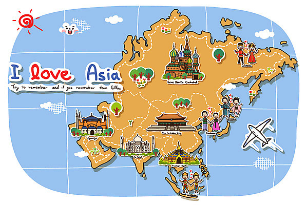 EPS 나무 식물 구름 건축물 커플 여자 남자 건축 나라 아시아 한쌍 여행 지도 일러스트 항공교통 비행기 사랑 사람 여러명 20대 성인 건물 관광지 태양 전통의상 대륙 지도여행 아야소피아 자금성 타지마할 성바실리성당 청년만 성인만 왓프라깨우 국내일러스트 자연요소 전통 감정 교통수단 다수 관계 대중교통 이스탄불 청년 성당 궁전 세계문화유산 인도 방콕 러시아 베이징 파일형식 벡터