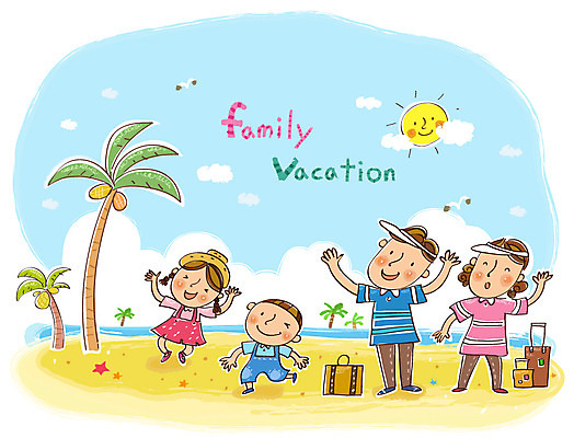 EPS 주간 나무 식물 동물 구름 여자 남자 초등학생 어린이 바다 여행 가방 일러스트 가족 갈매기 조류 하늘 엄마 휴가 휴식 불가사리 남매 미소 웃음 사람 소녀 소년 여러명 20대 성인 해변 야외 여름 여름휴가 바캉스 모래사장 야자수 태양 캐리어 여행가방 아빠 국내일러스트 자연요소 학생 잡화 계절 다수 컨셉 관계 극피동물 표정 청년 파일형식 벡터 여름_계절