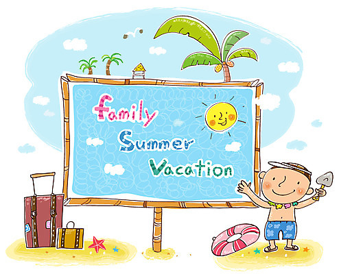 EPS 주간 나무 식물 동물 구름 남자 수영복 초등학생 어린이 여행 가방 일러스트 가족 갈매기 조류 하늘 휴가 휴식 불가사리 한명 미소 웃음 사람 소년 해변 야외 여름 여름휴가 바캉스 모래사장 야자수 태양 놀이용품 캐리어 여행가방 삽 튜브 남자만 남자한명만 어린이만 소년한명만 국내일러스트 자연요소 1 학생 잡화 옷 계절 바다 컨셉 관계 극피동물 표정 오브젝트 소년만 파일형식 벡터 여름_계절