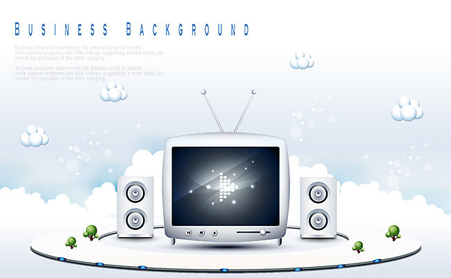 EPS 나무 식물 구름 디자인 음향기기 백그라운드 그래픽백그라운드 일러스트 디지털백그라운드 비즈니스 안테나 사람없음 그래픽 전자제품 글로벌 디지털 모니터 텔레비전 스피커 가전제품 입체 재생 플레이어 국내일러스트 자연요소 통신 컴퓨터 파일형식 벡터