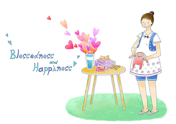 PSD 여자 행복 일러스트 가족 탁자 선물 사랑 한명 미소 웃음 사람 20대 성인 선물상자 임산부 임신 아기용품 하트 유아복 여자만 여자한명만 성인여자만 청년만 청년여자만 성인한명만 청년여자한명만 성인여자한명만 성인만 국내일러스트 모양 1 옷 감정 가구 관계 표정 청년 상자 오브젝트 파일형식