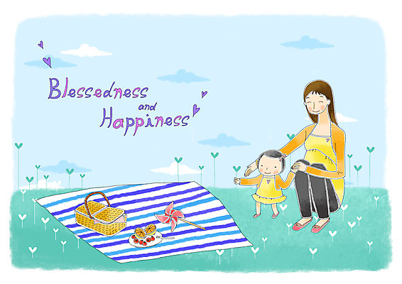 PSD 구름 그릇 접시 여자 행복 어린이 일러스트 가족 하늘 모녀 사랑 미소 웃음 사람 소녀 초원 20대 성인 두명 소풍 화목 임산부 임신 육아 바람개비 돗자리 음식바구니 여자만 국내일러스트 자연요소 식기 딸 감정 음식 컨셉 관계 엄마 표정 청년 야외활동 바구니 파일형식