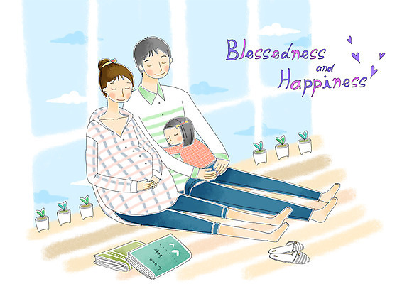 PSD 식물 구름 여자 남자 딸 행복 화분 어린이 한쌍 일러스트 창문 가족 하늘 슬리퍼 사랑 미소 웃음 사람 소녀 20대 성인 책 세명 새싹 화목 임산부 임신 육아 잠 태교 국내일러스트 자연요소 감정 신발 컨셉 관계 표정 청년 파일형식