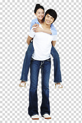 전신 모델 편집 편집이미지 커플 옷 여자 남자 한쌍 구두 포즈 신발 티셔츠 모션 표정 서기 미소 웃음 사람 동양인 20대 성인 두명 앞모습 한국인 청바지 하이힐 여성화 업기 PNG 청년만 성인만 편집소스 뷰포인트 셔츠 바지 관계 인종 청년 파일형식