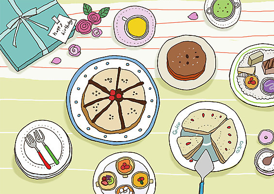 PSD 그릇 접시 음식 빵 포크 라인일러스트 일러스트 선물 사람없음 선물상자 케이크 차 수프 조각케이크 찻잔 제빵 레시피 국내일러스트 식기 음료 디저트 잔 상자 제과제빵 파일형식