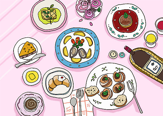 PSD 그릇 접시 커피 음식 포크 라인일러스트 일러스트 술병 주류 스테이크 사람없음 케이크 숟가락 양념 나이프 커피잔 크루아상 카나페 손수건 양주 레시피 국내일러스트 식기 음료 빵 병_용기 디저트 잔 서양음식 수저 칼 파일형식