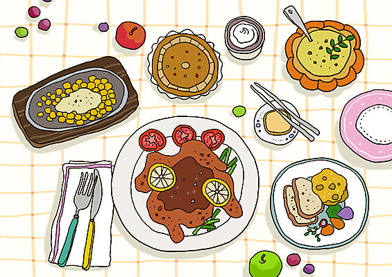 PSD 음식 빵 포크 과일 라인일러스트 일러스트 젓가락 치즈 수저 옥수수 스테이크 사람없음 쿠키 숟가락 나이프 수프 사과 식빵 토스트 레시피 버터 콘샐러드 국내일러스트 식기 디저트 유제품 곡류 서양음식 샐러드 칼 파일형식