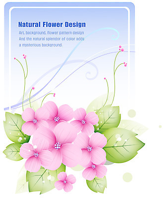 EPS 식물 디자인 꽃잎 꽃 줄기 분홍색 백그라운드 잎 꽃백그라운드 일러스트 자연 나뭇잎 사람없음 플라워배경 국내일러스트 컬러 생태계 파일형식 벡터