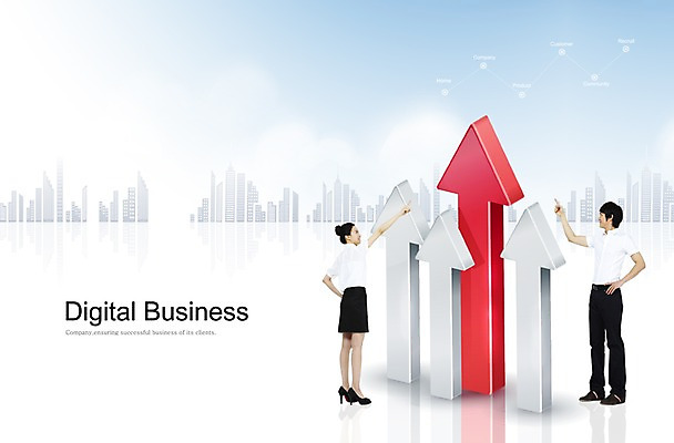 전신 PSD 편집 편집이미지 디자인 여자 남자 화살표 백그라운드 비즈니스 하늘 성공 서기 사람 동양인 빌딩 20대 성인 두명 건물 그래픽 디지털 성장 도시 비즈니스맨 비즈니스우먼 디지털합성 상승 청년만 성인만 비즈니스백그라운드 이미지편집 건축물 컨셉 모션 인종 청년 직장인 파일형식