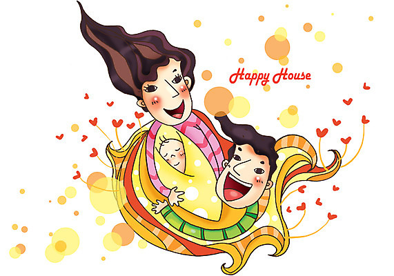 PSD 라이프스타일 여자 남자 행복 한쌍 일러스트 가족 사랑 미소 웃음 사람 성인 라이프 세명 화목 하트 아기 국내일러스트 모양 감정 컨셉 관계 표정 생활 파일형식