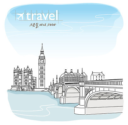 EPS 주간 해외 건축물 건축 문화 해외여행 여행 일러스트 하늘 영국 사람없음 야외 건물 물 관광지 강 도시 세계여행 역사 시계탑 런던 가교 국내일러스트 자연요소 유럽 세계 탑 파일형식 벡터