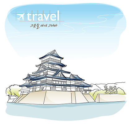 EPS 주간 나무 식물 동양문화 해외 건축물 건축 아시아 문화 해외여행 여행 일러스트 하늘 기와 기와집 사람없음 야외 건물 물 관광지 일본 동양건축 도시 사찰 세계여행 역사 국내일러스트 자연요소 나라 종교건축 한옥 세계 파일형식 벡터 동양