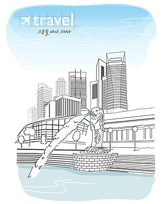 EPS 주간 해외 건축물 현대건축 건축 예술 해외여행 여행 일러스트 하늘 빌딩 사람없음 야외 건물 물 관광지 강 조형물 조각상 도시 세계여행 분수 분수대 석상 싱가폴 분수_분수대 국내일러스트 자연요소 아시아 미술 세계 파일형식 벡터