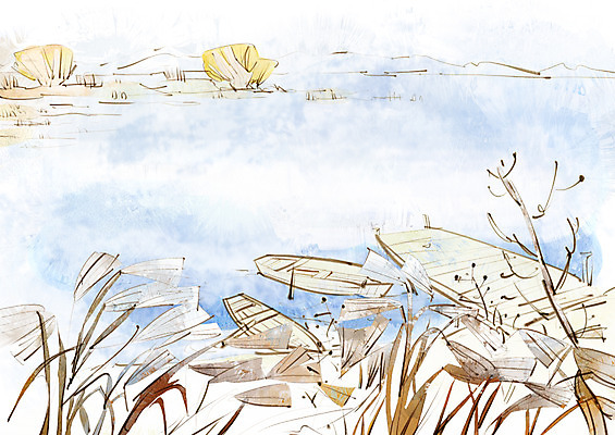 주간 PSD 나무 식물 사계절 계절 호수 교통수단 백그라운드 일러스트 자연 갈대 풍경 사람없음 야외 가을풍경 가을 나룻배 나루터 선박 가을배경 국내일러스트 자연요소 교통 수상교통 배_교통 항구 생태계 파일형식 가을_계절