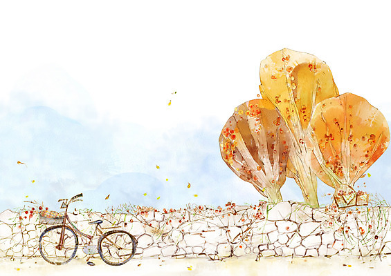 주간 PSD 나무 사계절 계절 길 백그라운드 단풍 낙엽 일러스트 자연 단풍나무 풍경 사람없음 야외 담장 가을풍경 자전거 가을 돌담길 가을배경 국내일러스트 자연요소 식물 잎 돌담 바이크 생태계 파일형식 가을_계절