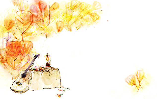 PSD 나무 식물 꽃 악기 백그라운드 일러스트 자연 페인터 탁자 사람없음 공백 기타 램프 오브젝트 국내일러스트 음악 가구 페인팅 현악기 조명 생태계 파일형식