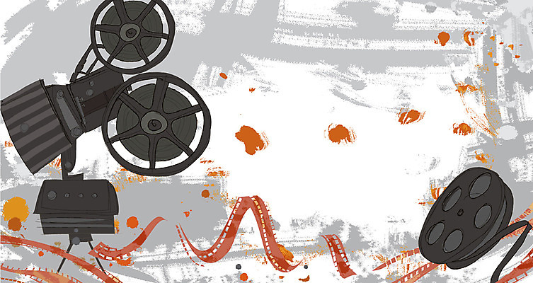 EPS 문화 예술 백그라운드 일러스트 문화예술 사람없음 기계 장비 필름 영화 오브젝트 영사기 국내일러스트 파일형식 벡터