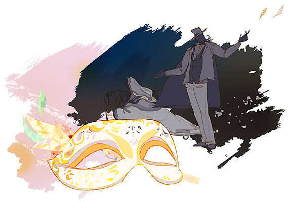 EPS 여자 남자 문화 예술 백그라운드 일러스트 문화예술 가면 사람 성인 두명 공연 배우 연극 뮤지컬 오페라 성인만 국내일러스트 이벤트 연예인 파일형식 벡터