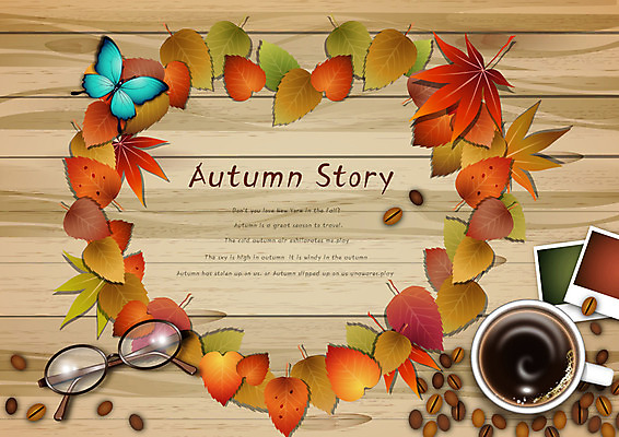 EPS 사계절 안경 커피 나비 백그라운드 단풍 낙엽 잎 일러스트 나뭇잎 프레임 틀 풍경 사람없음 원두 가을 하트 차 커피잔 찻잔 오브젝트 폴라로이드사진 가을배경 국내일러스트 모양 식물 잡화 계절 음료 곤충 잔 폴라로이드 파일형식 벡터 가을_계절