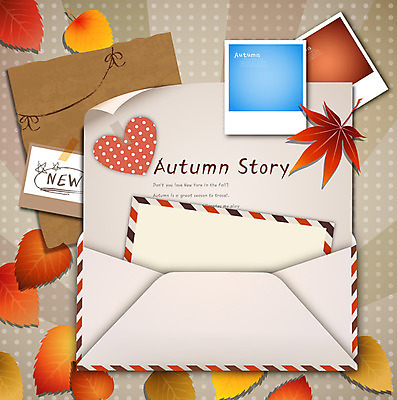 EPS 사계절 백그라운드 단풍 낙엽 잎 일러스트 나뭇잎 편지봉투 풍경 사람없음 가을 하트 메모지 편지 편지지 오브젝트 폴라로이드사진 가을배경 국내일러스트 모양 식물 계절 봉투 사무용품 폴라로이드 파일형식 벡터 가을_계절