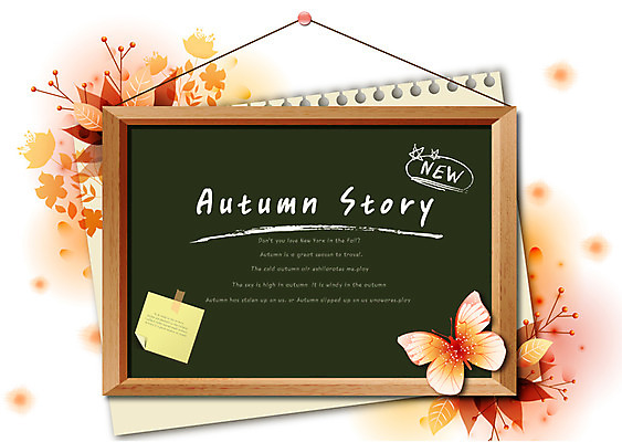 EPS 식물 사계절 나비 액자 백그라운드 단풍 잎 일러스트 나뭇잎 알림판 풍경 사람없음 장식 공책 칠판 가을 메모지 알림 스케치북 오브젝트 가을배경 국내일러스트 계절 곤충 문구용품 학용품 사무용품 파일형식 벡터 가을_계절