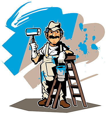 EPS 전신 직업 캐릭터 남자 일러스트 사다리 직업캐릭터 작업복 한명 서기 사람 성인 페인트 색칠 전문직 페인트붓 페인트공 남자만 남자한명만 성인남자만 성인만 일러캐릭터 1 옷 모션 도구 붓 파일형식 벡터