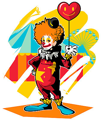 EPS 전신 직업 캐릭터 남자 일러스트 직업캐릭터 한명 서기 사람 성인 분장 광대 피에로 전문직 서커스 대관람차 풍선 남자만 남자한명만 성인남자만 성인만 일러캐릭터 1 모션 놀이기구 파일형식 벡터