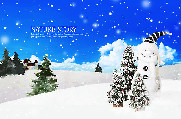 PSD 나무 식물 구름 편집이미지 사계절 계절 백그라운드 크리스마스 겨울 자연 눈사람 하늘 주택 털모자 풍경 사람없음 건물 크리스마스트리 설원 눈 이미지편집 자연요소 모자_잡화 건축물 기념일 날씨 눈_날씨 생태계 파일형식