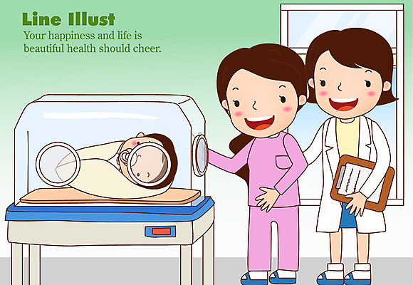 EPS 전신 여자 라인일러스트 일러스트 의학 엄마 서기 미소 웃음 사람 성인 치료 임산부 환자 의사 자녀 아기 신생아 산부인과 소아과 서류판 신생아실 인큐베이터 여자만 국내일러스트 가족 모션 표정 병원 사무용품 임신 의료진 파일형식 벡터