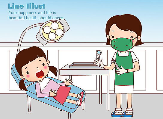 EPS 전신 여자 어린이 라인일러스트 일러스트 의학 의료기기 조명 치과 병원 서기 사람 소녀 성인 두명 치료 눕기 진료 간호사 의사 의료용품 치아 치과의사 치과용품 충치 여자만 국내일러스트 모션 의료진 소화기관 질병 파일형식 벡터