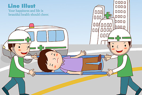 EPS 전신 남자 도로 길 라인일러스트 일러스트 의학 병원 서기 사람 성인 건물 치료 세명 눕기 환자 운반 상처 헬멧 구급차 중앙선 구급대 구급요원 들것 부상자 응급구조 응급구조대 응급상황 응급수송 응급치료 응급환자 남자만 성인남자만 성인만 국내일러스트 직업 건축물 교통시설 모션 자동차 응급 보호장비 파일형식 벡터