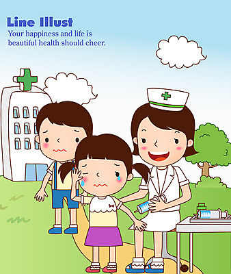 EPS 전신 나무 여자 얼굴 어린이 의자 라인일러스트 일러스트 의학 표정 병원 서기 미소 웃음 사람 앉기 소녀 소년 성인 건물 치료 세명 고통 간호사 찡그림 눈물 보건소 예방접종 예방주사 접종 국내일러스트 식물 건축물 남자 감정 가구 모션 주사기 신체부위 의료진 예방 파일형식 벡터