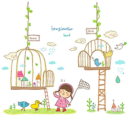 EPS 전신 식물 동물 구름 여자 어린이 일러스트 사다리 상상 조류 주택 오리 어류 한명 서기 미소 웃음 사람 소녀 잔디 초원 판타지 마을 팻말 풀 어린이상상 새장 채집망 여자만 여자한명만 어린이만 소녀만 소녀한명만 동심 국내일러스트 자연요소 1 모션 프레임 표정 건물 수중동물 도구 케이지 파일형식 벡터