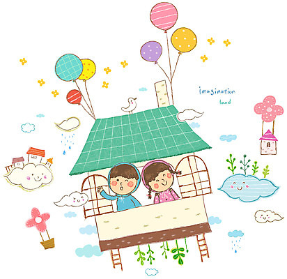 EPS 식물 동물 구름 여자 남자 화분 어린이 일러스트 사다리 창문 상상 조류 주택 굴뚝 미소 웃음 사람 소녀 소년 두명 친구 판타지 새싹 열기구 풀 비 빗방울 어린이상상 풍선 어린이만 동심 국내일러스트 자연요소 관계 항공교통 날씨 표정 건물 도구 비_날씨 파일형식 벡터