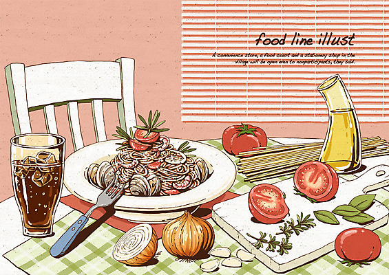 PSD 접시 음료 음식 포크 토마토 채소 의자 라인일러스트 일러스트 발 식탁 양파 조개 새우 도마 파스타 마늘 스파게티 사람없음 식탁보 면류 면 커튼 오일 허브 콜라 레시피 국내일러스트 식물 식기 가구 탁자 주방용품 어패류 서양음식 갑각류 신체부위 화장품 탄산음료 파일형식