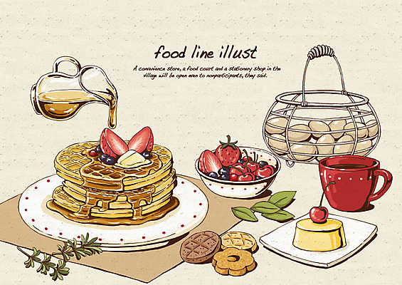 PSD 접시 열매 커피 음료 음식 빵 과일 라인일러스트 일러스트 딸기 디저트 사람없음 바구니 쿠키 계란 빵집 식탁보 체리 블루베리 시럽 레시피 버터 푸딩 와플 철바구니 국내일러스트 식물 식기 상점 알 파일형식