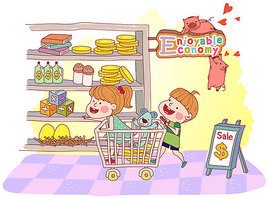 EPS 전신 동물 기호 여자 남자 어린이 인형 생활용품 돈 일러스트 포유류 서기 미소 웃음 사람 소녀 소년 두명 책 금융 경제 쇼핑 장보기 세일 달러 상점 동전 쇼핑카 곰인형 팻말 돼지 상품 진열장 금화 어린이경제 마트 경제교육 어린이만 국내일러스트 문자 교육 모션 프레임 표정 카트 재산 황금 오브젝트 파일형식 벡터