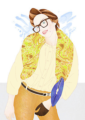 PSD 모델 라이프스타일 패션 남자 안경 벽 맨라이프 포즈 가방 일러스트 한명 서기 사람 상반신 성인 라이프 목도리 페인트칠 그림 개성 남자만 남자한명만 성인남자만 성인만 국내일러스트 1 잡화 모션 페인팅 생활 파일형식