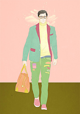 전신 PSD 모델 라이프스타일 패션 남자 안경 벽 맨라이프 포즈 가방 일러스트 한명 서기 사람 정장 성인 라이프 페인트칠 그림 개성 남자만 남자한명만 성인남자만 성인만 국내일러스트 1 잡화 옷 모션 페인팅 생활 파일형식