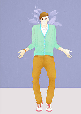 전신 PSD 모델 라이프스타일 패션 남자 벽 맨라이프 포즈 일러스트 한명 서기 사람 성인 라이프 캐주얼 페인트칠 그림 남자만 남자한명만 성인남자만 성인만 국내일러스트 1 옷 모션 페인팅 생활 파일형식