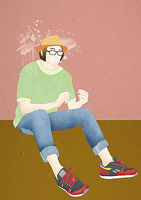 전신 PSD 모델 모자 라이프스타일 패션 남자 안경 벽 맨라이프 포즈 운동화 일러스트 한명 사람 앉기 성인 라이프 페인트칠 그림 남자만 남자한명만 성인남자만 성인만 국내일러스트 1 잡화 신발 모션 페인팅 생활 파일형식