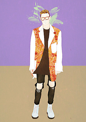 전신 PSD 모델 라이프스타일 패션 남자 벽 맨라이프 포즈 일러스트 한명 사람 성인 라이프 페인트칠 그림 개성 남자만 남자한명만 성인남자만 성인만 국내일러스트 1 페인팅 생활 파일형식