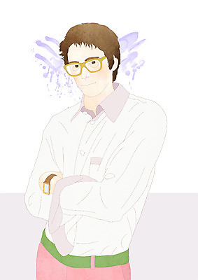 PSD 모델 라이프스타일 패션 남자 안경 벽 맨라이프 포즈 일러스트 한명 사람 상반신 성인 라이프 팔짱 페인트칠 그림 남자만 남자한명만 성인남자만 성인만 국내일러스트 1 잡화 모션 페인팅 생활 파일형식