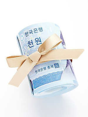 포토 JPG 스튜디오촬영 리본 백그라운드 지폐 돈 포장 실내 선물 사람없음 오브젝트 리본백그라운드 천원 국내포토 내부 재산 파일형식