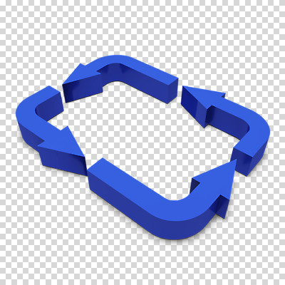 편집이미지 기호 화살표 사람없음 파란색 3D소스 3D 재활용 입체 오브젝트 순환 PNG 편집소스 문자 컬러 모션 디지털합성 친환경 파일형식